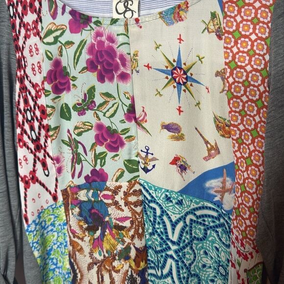 Anthropology One September Milieu Mixed Media Floral Knit  Women's Top. Size M. - Picture 5 of 11